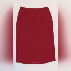 Red Vintage Talbots Size 14 Skirt